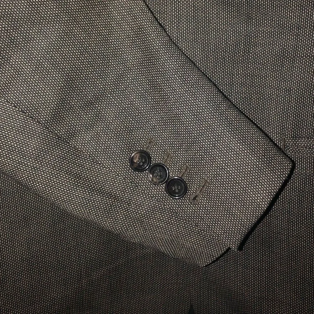 Indochino Men's 2 Button Wool Sport Coat Blazer Jacket Long Sleeve Size 40S Gray